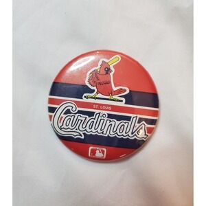 St. Louis‎ Cardinals Pinback Button 1985 3.5"  MLB Logo Vintage